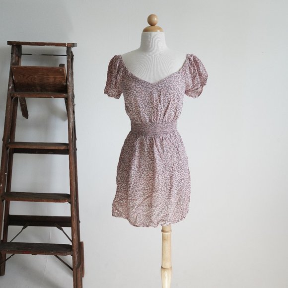 Abound Floral Pattern Mini Dress Size S - Picture 1 of 6